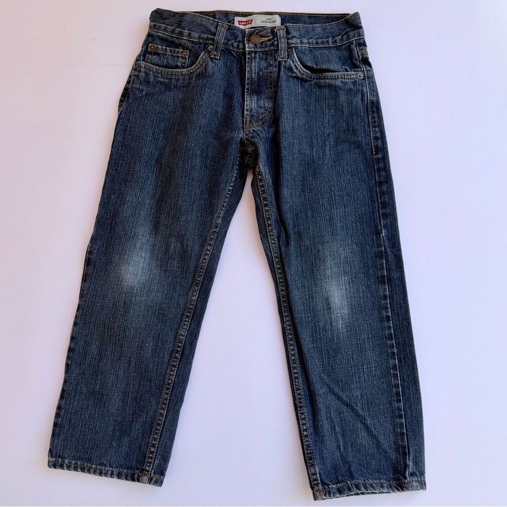 Boys Levi’s 505 Straight Leg Jeans Size 8 Husky 
28w x 23l​​​